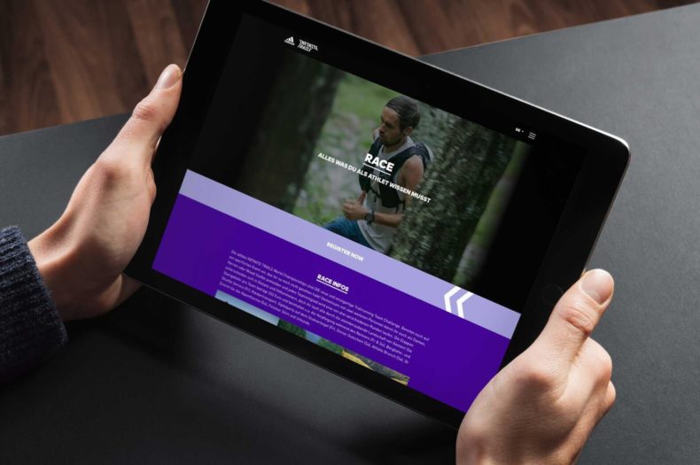 Adidas Tablet Webdesign