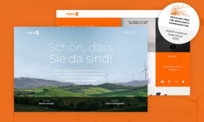 Grafik von Mark-E Preisgekrönter Webseiten Relaunch