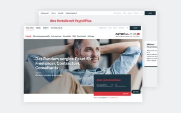 Grafik von PayrollPlus Website Relaunch