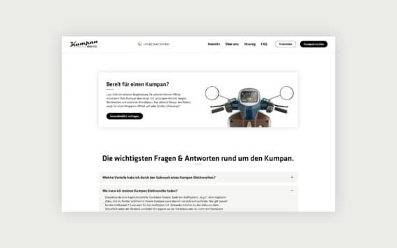 Grafik von Website Relaunch fuer Kumpan